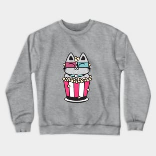 Popcorn Kitty Crewneck Sweatshirt